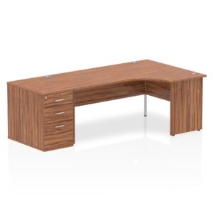 Impulse Panel End Crescent Desk Workstation - Image 46