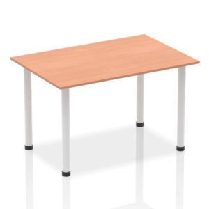 Impulse 1400mm Straight Table With Post Leg