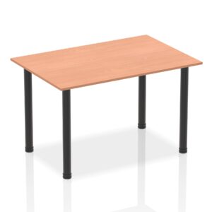 Impulse 1400mm Straight Table With Post Leg - Image 2
