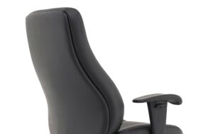 Winsor Medium Back Executive Black Leather Office Chair with Arms - Image 16