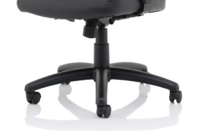 Winsor Medium Back Executive Black Leather Office Chair with Arms - Image 12
