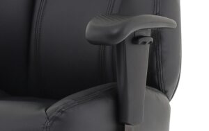 Winsor Medium Back Executive Black Leather Office Chair with Arms - Image 35
