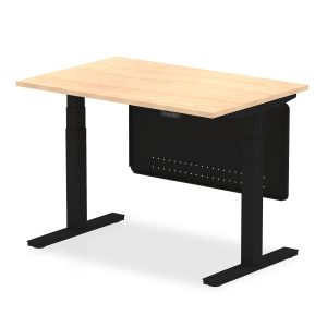 Air Height Adjustable Desk without Cable Ports with Steel Modesty Panel - Image 60