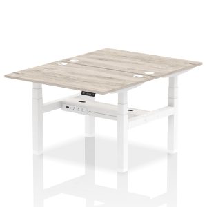 Air Back-to-Back Height Adjustable Bench Desk - 2 Person - Image 6
