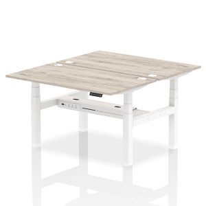 Air Back-to-Back Height Adjustable Bench Desk - 2 Person - Image 24