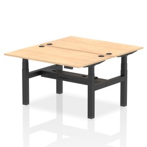 Air Back-to-Back Height Adjustable Bench Desk - 2 Person - Image 25