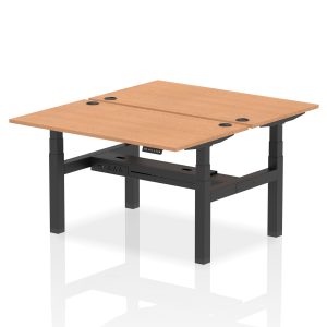 Air Back-to-Back Height Adjustable Bench Desk - 2 Person - Image 28