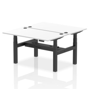 Air Back-to-Back Height Adjustable Bench Desk - 2 Person - Image 34