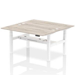 Air Back-to-Back Height Adjustable Bench Desk - 2 Person - Image 42