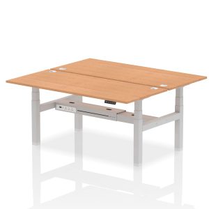 Air Back-to-Back Height Adjustable Bench Desk - 2 Person - Image 65