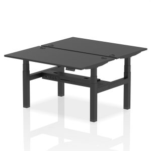 Air Back-to-Back Height Adjustable Bench Desk - 2 Person - Image 76