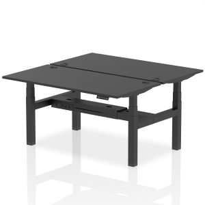 Air Back-to-Back Height Adjustable Bench Desk - 2 Person - Image 79