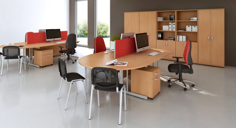Impulse 1200mm Straight Desk Cantilever Leg - Image 20