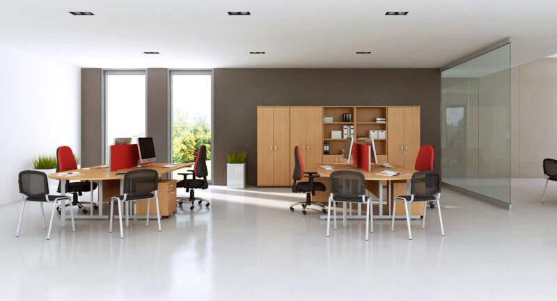 Impulse 1200mm Straight Desk Cantilever Leg - Image 21