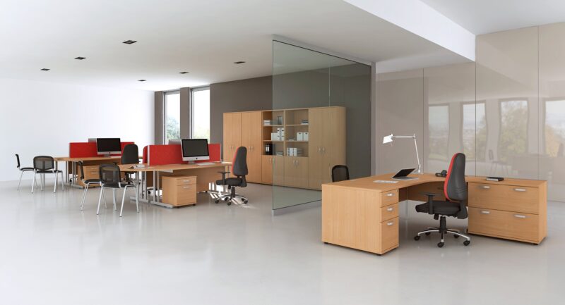 Impulse 1200mm Straight Desk Cantilever Leg - Image 22