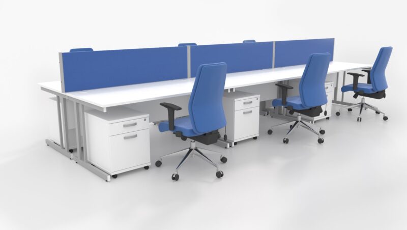 Impulse 1200mm Straight Desk Cantilever Leg - Image 34