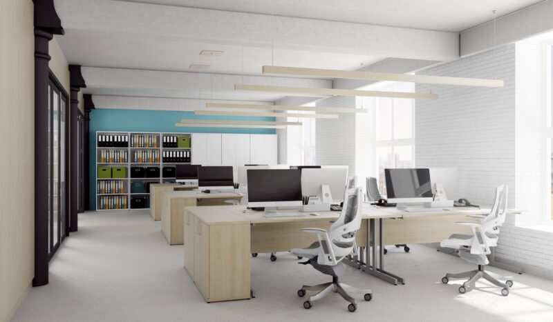 Impulse 1200mm Straight Desk Cantilever Leg - Image 52