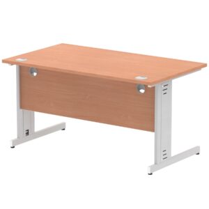 Impulse 1400mm Straight Desk Cable Managed Leg - Image 16