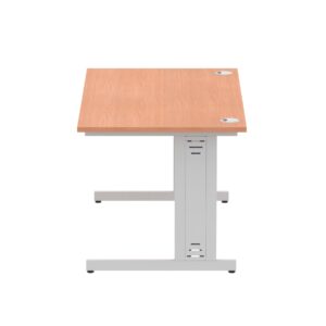 Impulse 1400mm Straight Desk Cable Managed Leg - Image 19