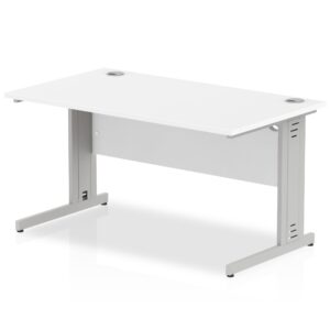 Impulse 1400mm Straight Desk Cable Managed Leg - Image 11