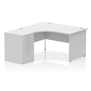 Impulse Panel End Crescent Desk Workstation - Image 52