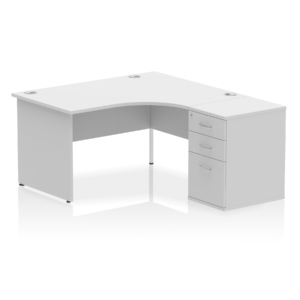 Impulse Panel End Crescent Desk Workstation - Image 59