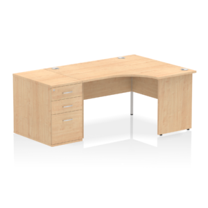 Impulse Panel End Crescent Desk Workstation - Image 76