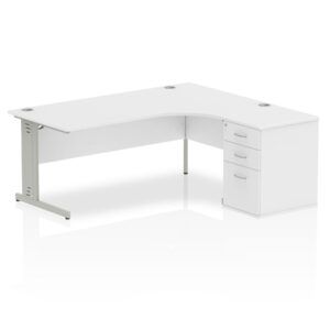 Impulse 1800mm Cable Managed Right Crescent Desk Workstation - Image 17