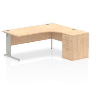 Impulse 1800mm Cable Managed Right Crescent Desk Workstation - Image 11