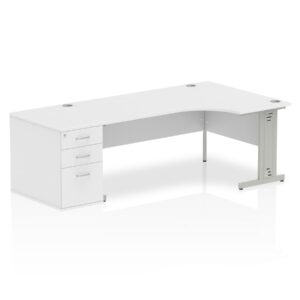 Impulse 1800mm Cable Managed Right Crescent Desk Workstation - Image 18