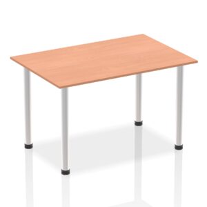 Impulse 1400mm Straight Table With Post Leg - Image 4