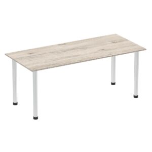 Impulse 1800mm Straight Table With Post Leg - Image 7