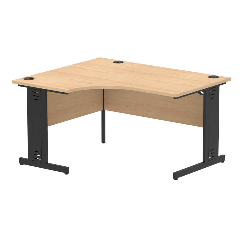 Impulse 1400mm Left Crescent Desk Cable Managed Leg - Image 15