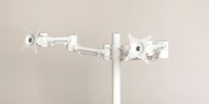 Impulse Double Height Adjustable Flat Screen Monitor Arm - Image 2