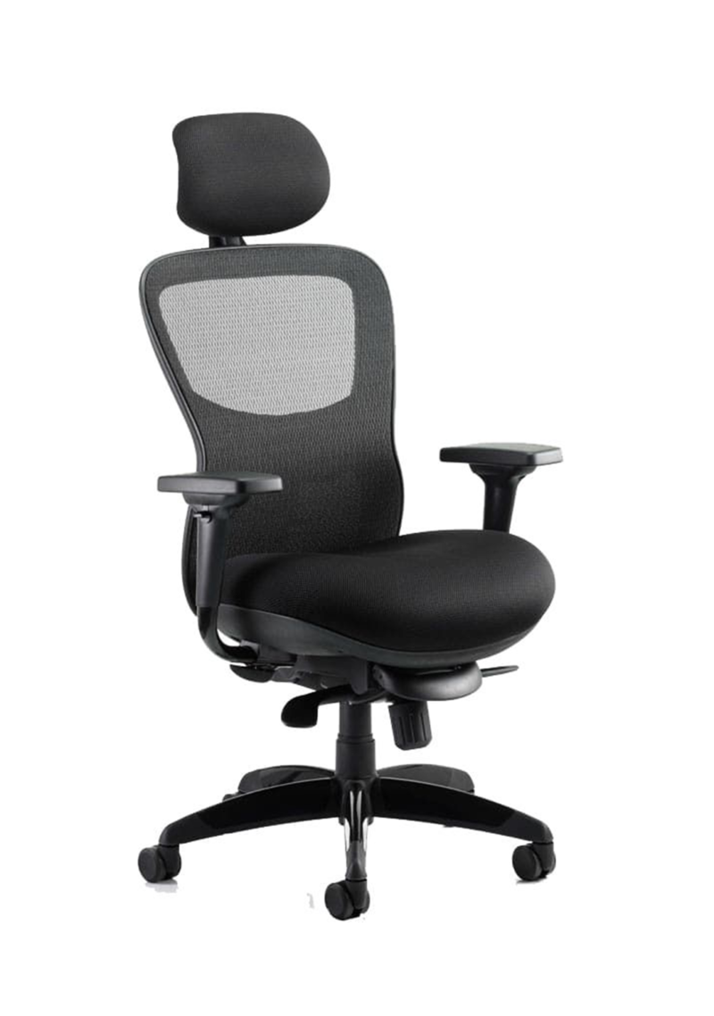 Stealth Shadow High Mesh Back Ergonomic Posture Chair with Arms - Image 2