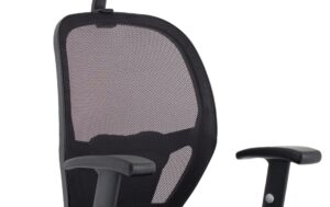 Denver High Mesh Back Black Task Operator Office Chair with Arms - Image 28