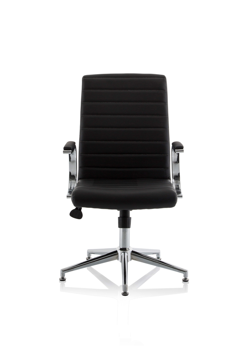 Ezra Medium Back Leather Executive Office Chair with Arms - Image 33