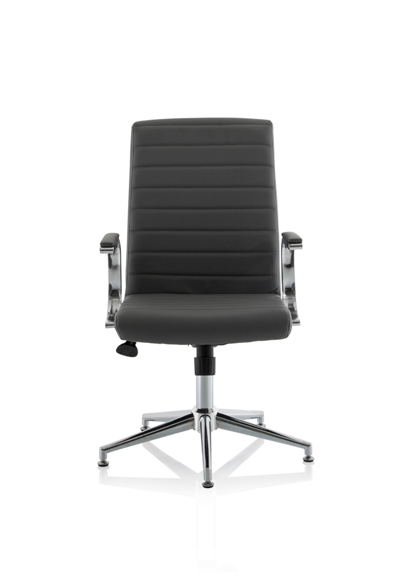 Ezra Medium Back Leather Executive Office Chair with Arms - Image 41