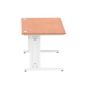 Impulse 1400mm Straight Desk Cable Managed Leg - Image 64