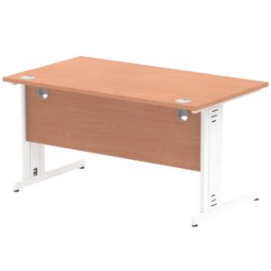 Impulse 1400mm Straight Desk Cable Managed Leg - Image 65