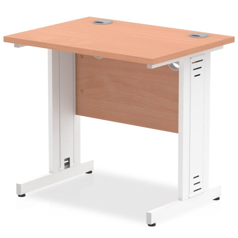 Impulse 800mm Slimline Desk Cable Managed Leg - Image 2