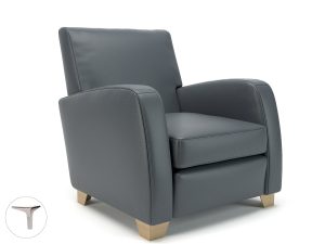 Wynne 81cm Wide Armchair in Cristina Marrone Ultima Faux Leather - Image 86