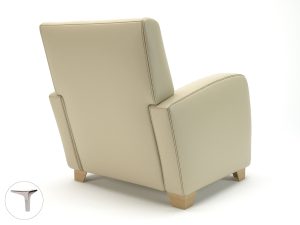 Wynne 81cm Wide Armchair in Cristina Marrone Ultima Faux Leather - Image 18