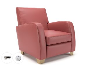 Wynne 81cm Wide Armchair in Cristina Marrone Ultima Faux Leather - Image 99