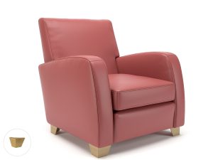 Wynne 81cm Wide Armchair in Cristina Marrone Ultima Faux Leather - Image 104