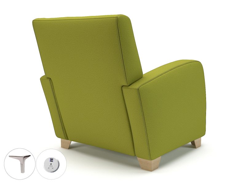 Wynne 81cm Wide Armchair in Warwick Dolly Fabric - Image 6