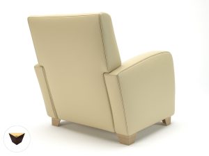 Wynne 81cm Wide Armchair in Cristina Marrone Ultima Faux Leather - Image 50