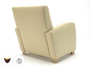 Wynne 81cm Wide Armchair in Cristina Marrone Ultima Faux Leather - Image 52
