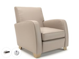 Wynne 81cm Wide Armchair in Cristina Marrone Ultima Faux Leather - Image 113