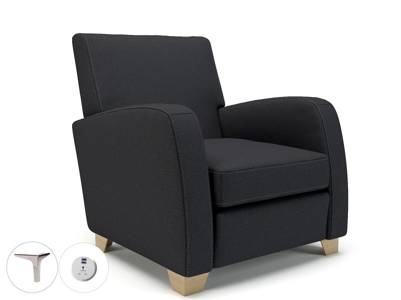 Wynne 81cm Wide Armchair in Warwick Dolly Fabric - Image 82